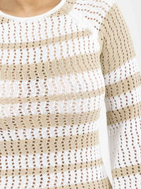 WOMEN'S LONG BELL SLEEVE OPEN BACK KNIT BODYCON MIDI DRESS