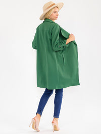 WOMEN'S LONG SLEEVE OPEN FRONT POCKETS CARDIGAN