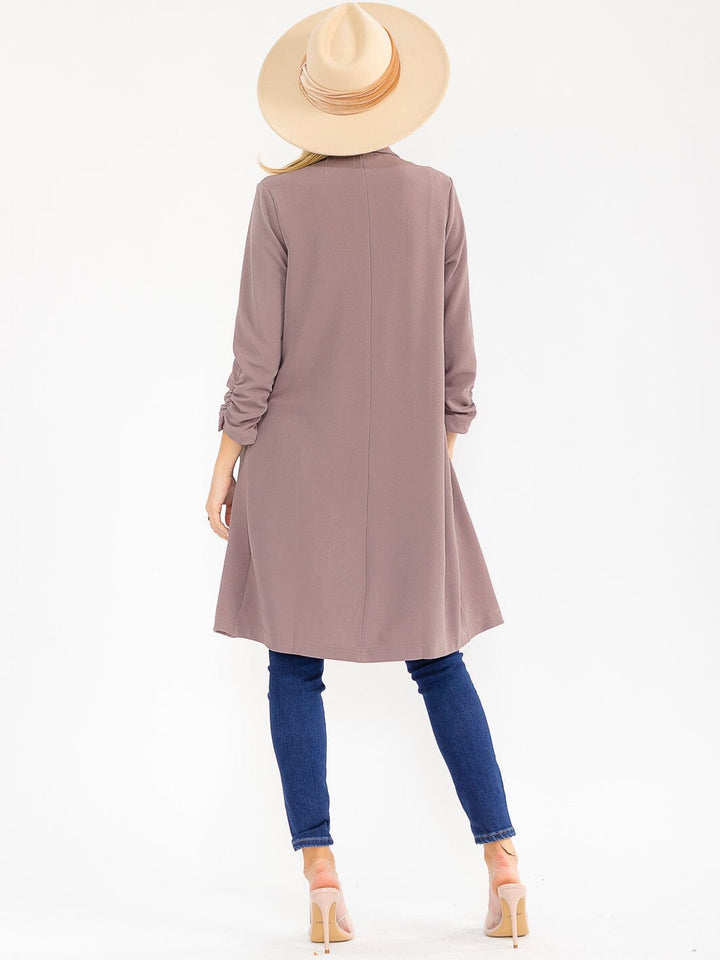 WOMEN'S LONG SLEEVE OPEN FRONT POCKETS CARDIGAN (Copy)