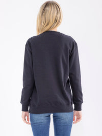 WOMEN'S LONG SLEEVE GRAPHIC PULLOVER SWEATER
