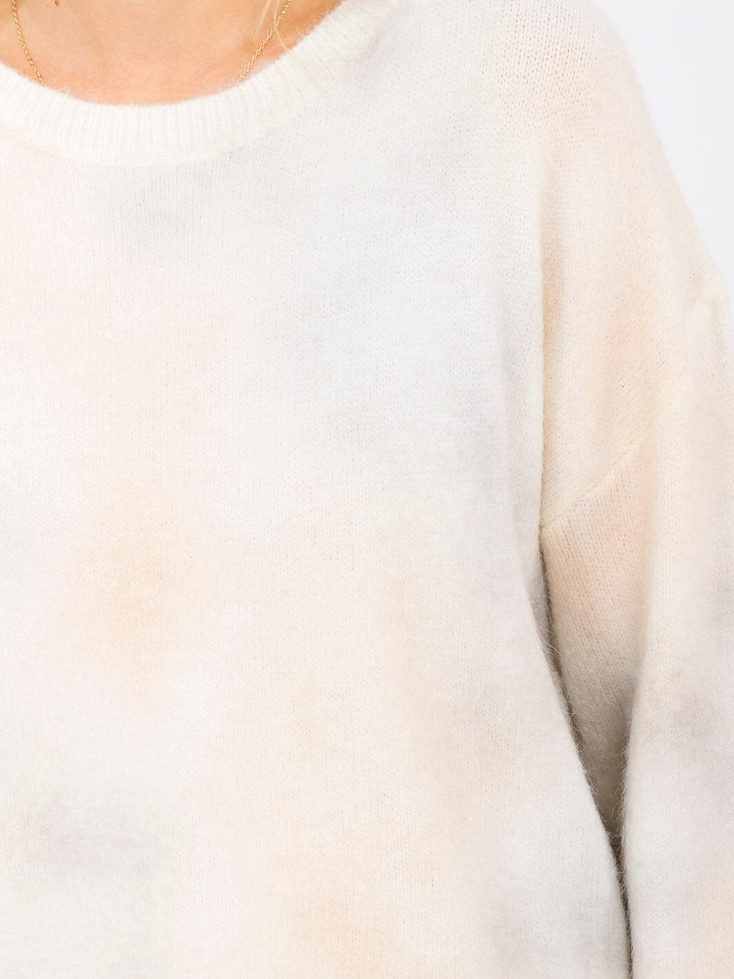 WOMEN'S LONG SLEEVE TIE DYE PULLOVER SWEATER