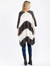 WOMEN'S SHORT SLEEVE OPEN FRONT COLORBLOCK CARDIGAN