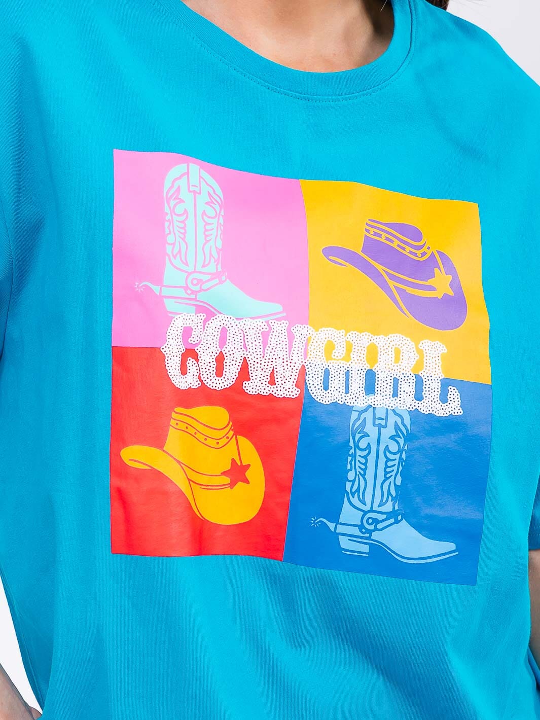 WOMEN'S SHORT SLEEVE LOOSE FIT GRAPHIC TOP