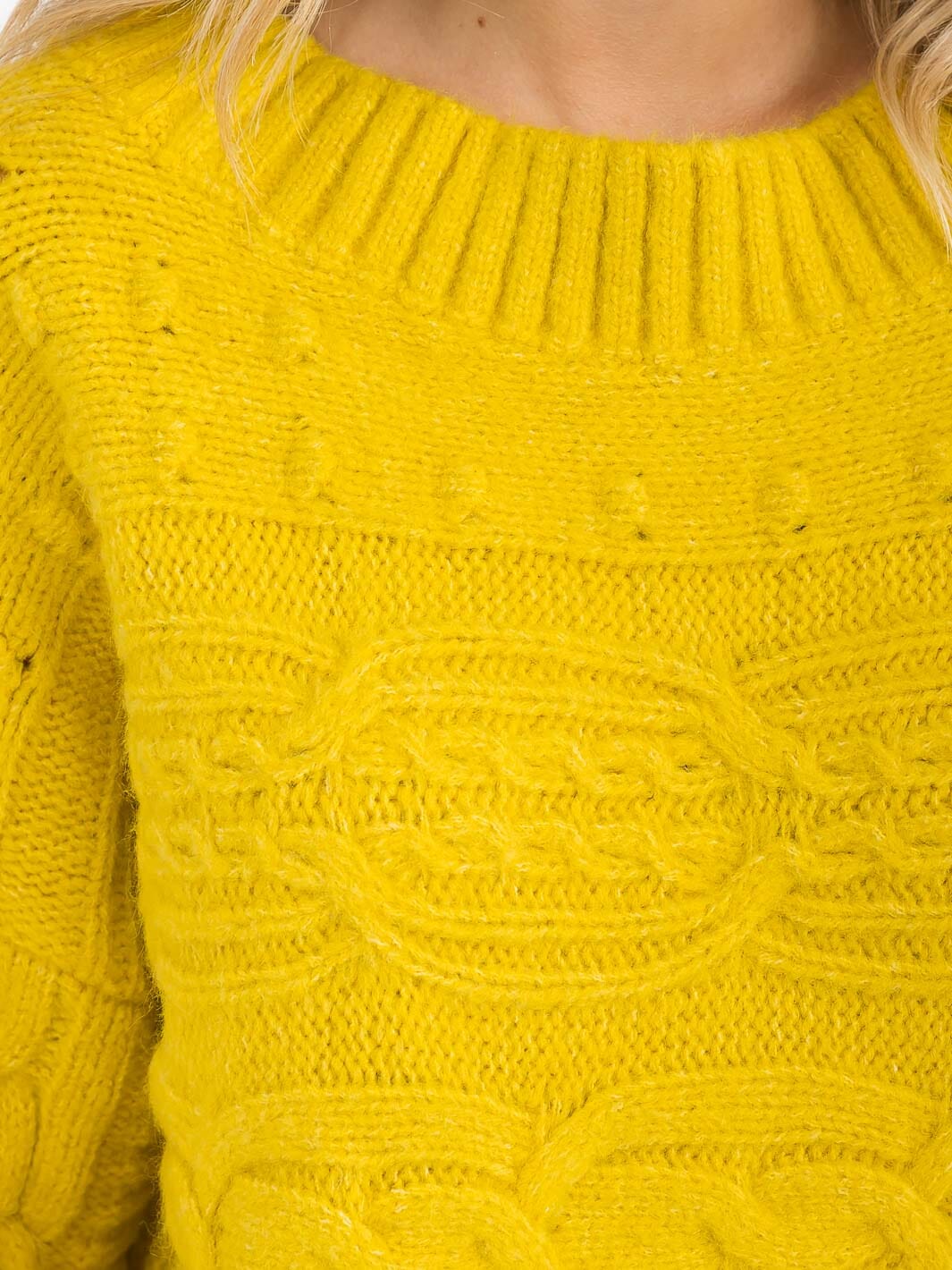 WOMEN'S LONG SLEEVE DETAILED PULLOVER SWEATER