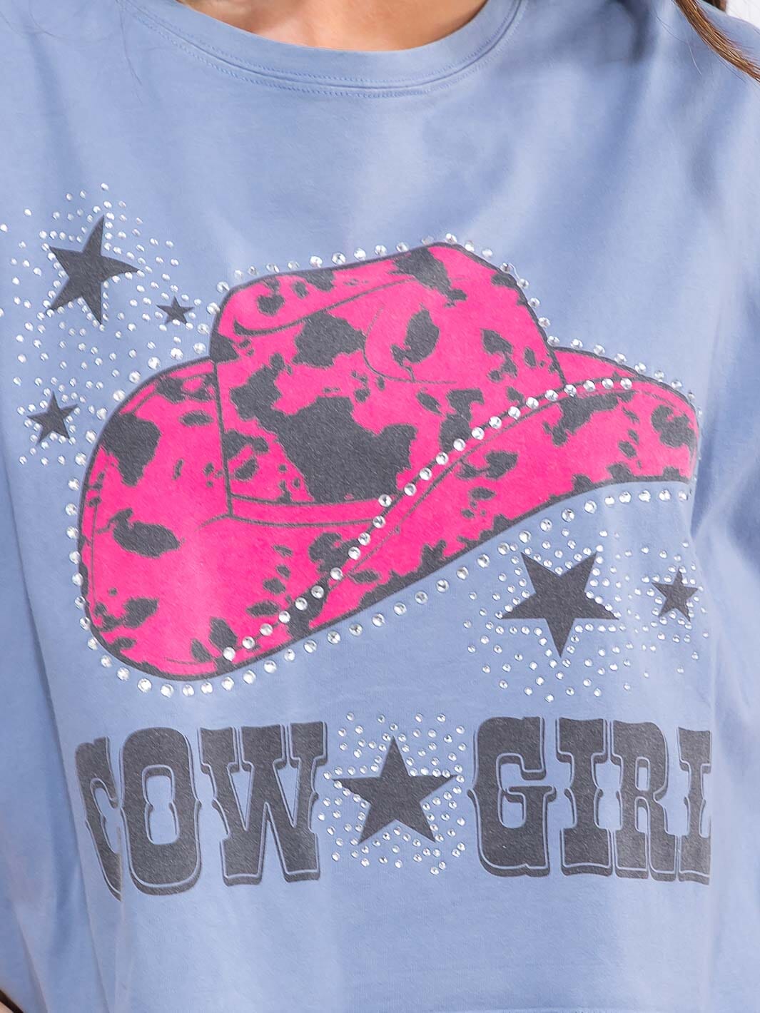 WOMEN'S SHORT SLEEVE LOOSE FIT GRAPHIC TOP