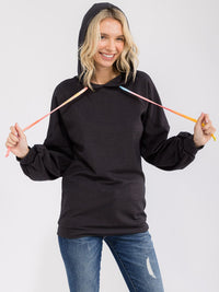 WOMEN'S LONG SLEEVE HOODED PULLOVER SWEATER
