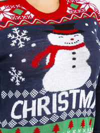 PLUS SIZE LONG SLEEVE CHRISTMAS GRAPHIC PULLOVER SWEATER