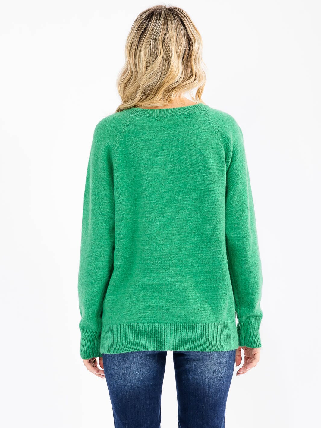 WOMEN'S LONG SLEEVE SEQUINS FLORAL PULLOVER SWEATER