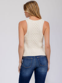 WOMEN'S SLEEVELESS KNIT TANK TOP