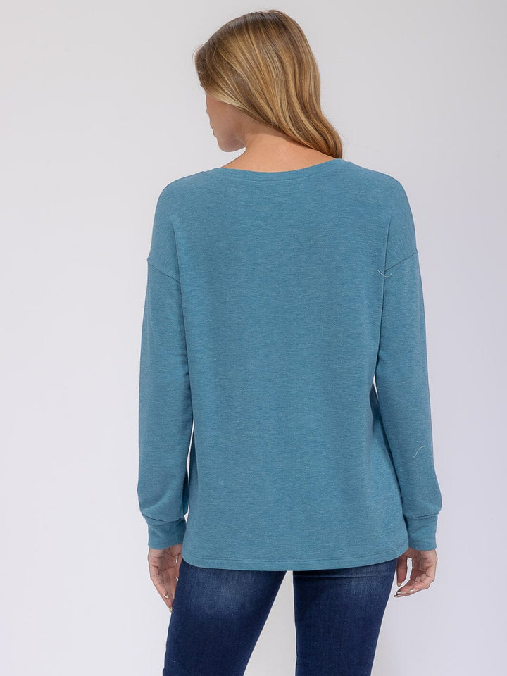 WOMEN'S LONG SLEEVE GRAPHIC TOP