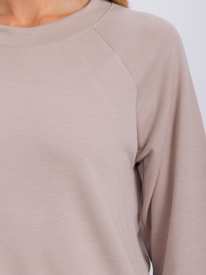 WOMEN'S 3/4 SLEEVES SOLID TOP