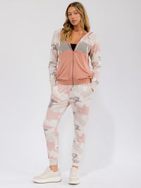 WOMEN'S ELASTIC WAIST FRONT POCKETS DISTRESS JOGGER PANTS (Copy)