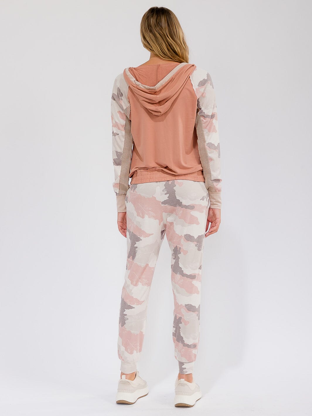 WOMEN'S ELASTIC WAIST FRONT POCKETS DISTRESS JOGGER PANTS (Copy)