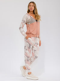 WOMEN'S ELASTIC WAIST FRONT POCKETS DISTRESS JOGGER PANTS (Copy)