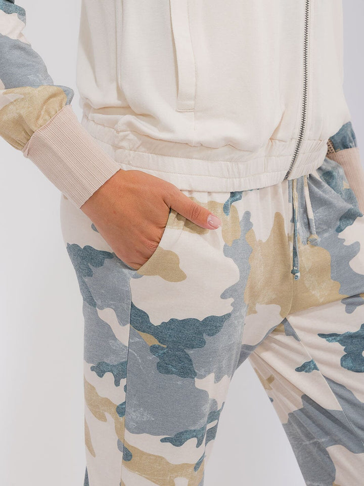 WOMEN'S ELASTIC WAIST FRONT POCKETS DISTRESS JOGGER PANTS (Copy)