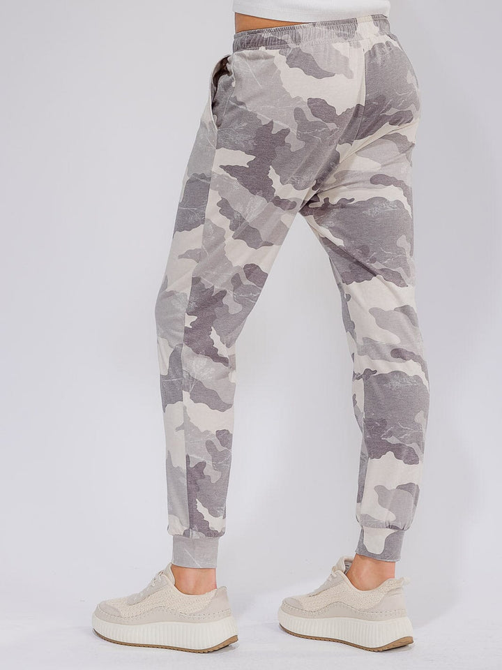 WOMEN'S ELASTIC WAIST FRONT POCKETS DISTRESS JOGGER PANTS (Copy)