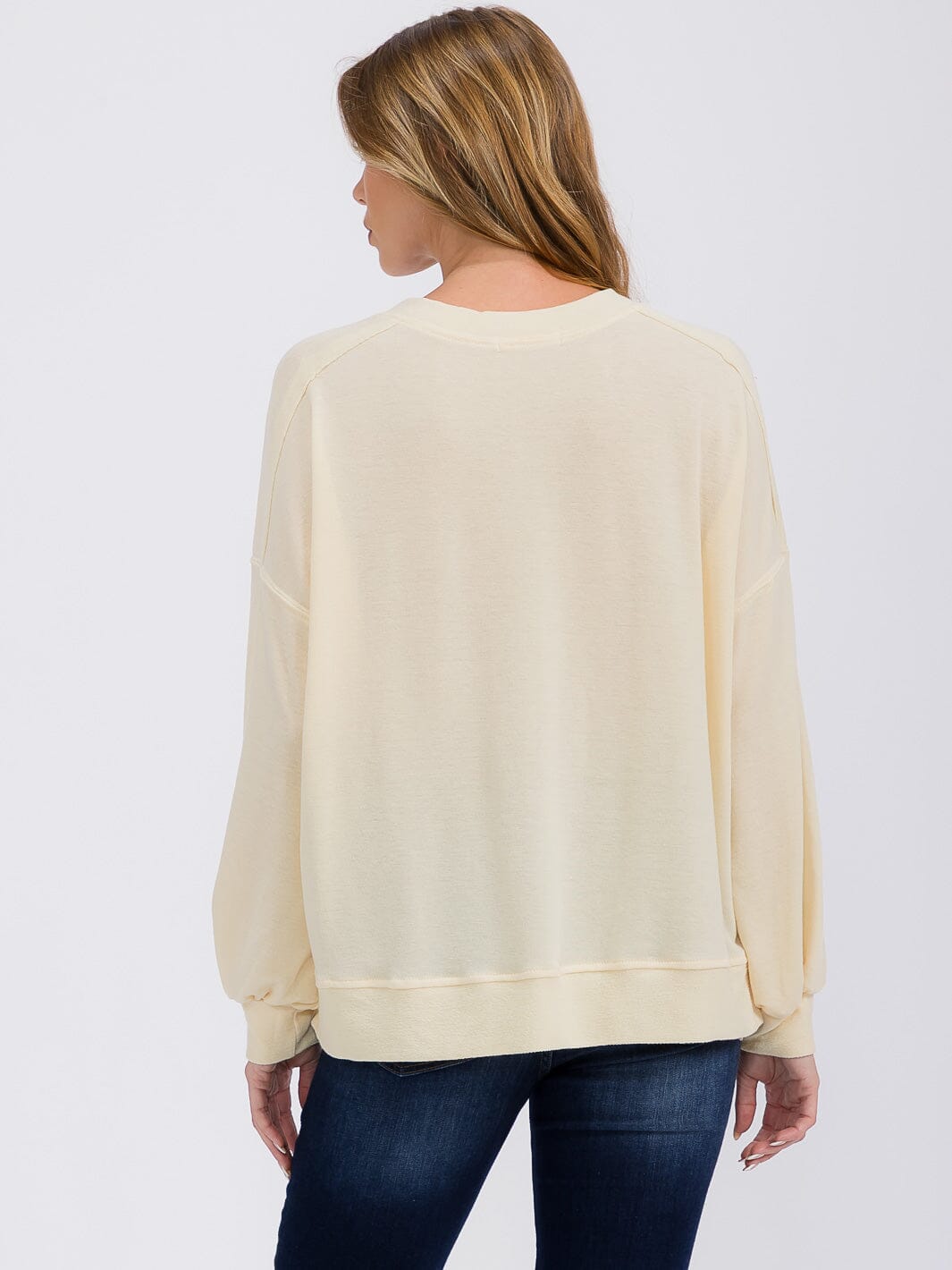 WOMEN'S LONG SLEEVE SOLID TOP