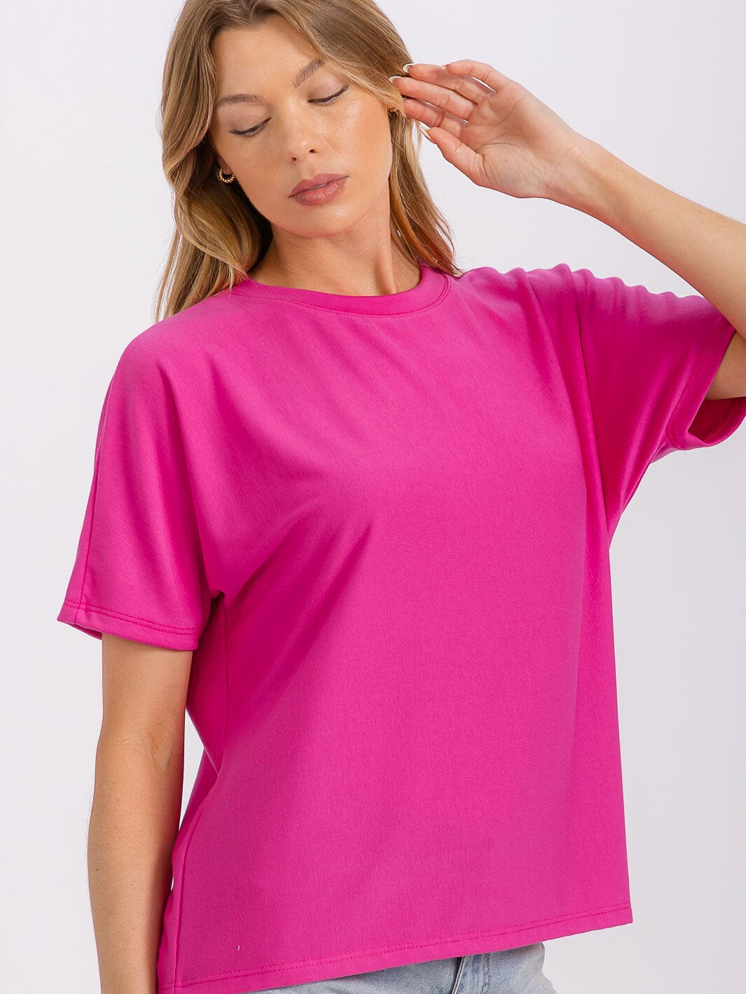WOMEN'S SHORT SLEEVE SOLID TOP