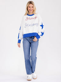 WOMEN'S LONG SLEEVE COLORBLOCK GRAPHIC TOP