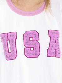 WOMEN'S SHORT SLEEVE GRAPHIC TOP