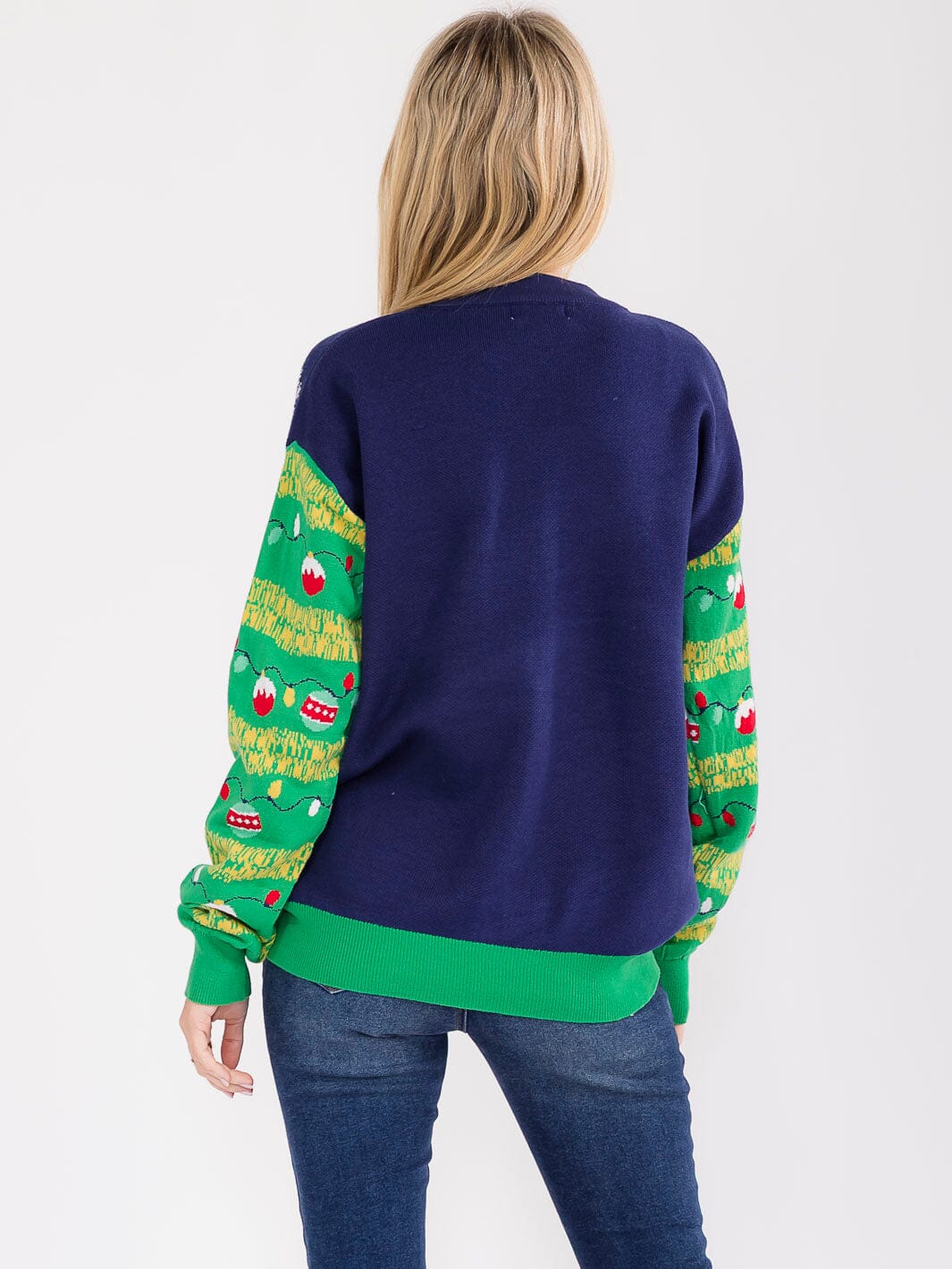 WOMEN'S LONG SLEEVE CHRISTMAS GRAPHIC PULLOVER SWEATER