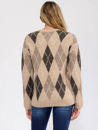 WOMEN'S LONG SLEEVE DETAILED PULLOVER SWEATER