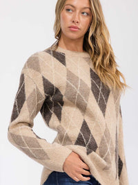 WOMEN'S LONG SLEEVE DETAILED PULLOVER SWEATER