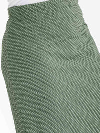 PLUS SIZE ELASTIC WAIST DETAILED MAXI SKIRT