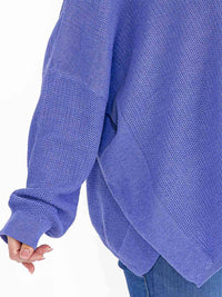PLUS SIZE LONG SLEEVE PULLOVER KNIT SWEATER