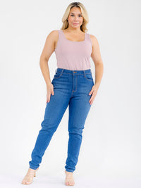 PLUS SIZE SLEEVELESS SOLID BODYSUIT