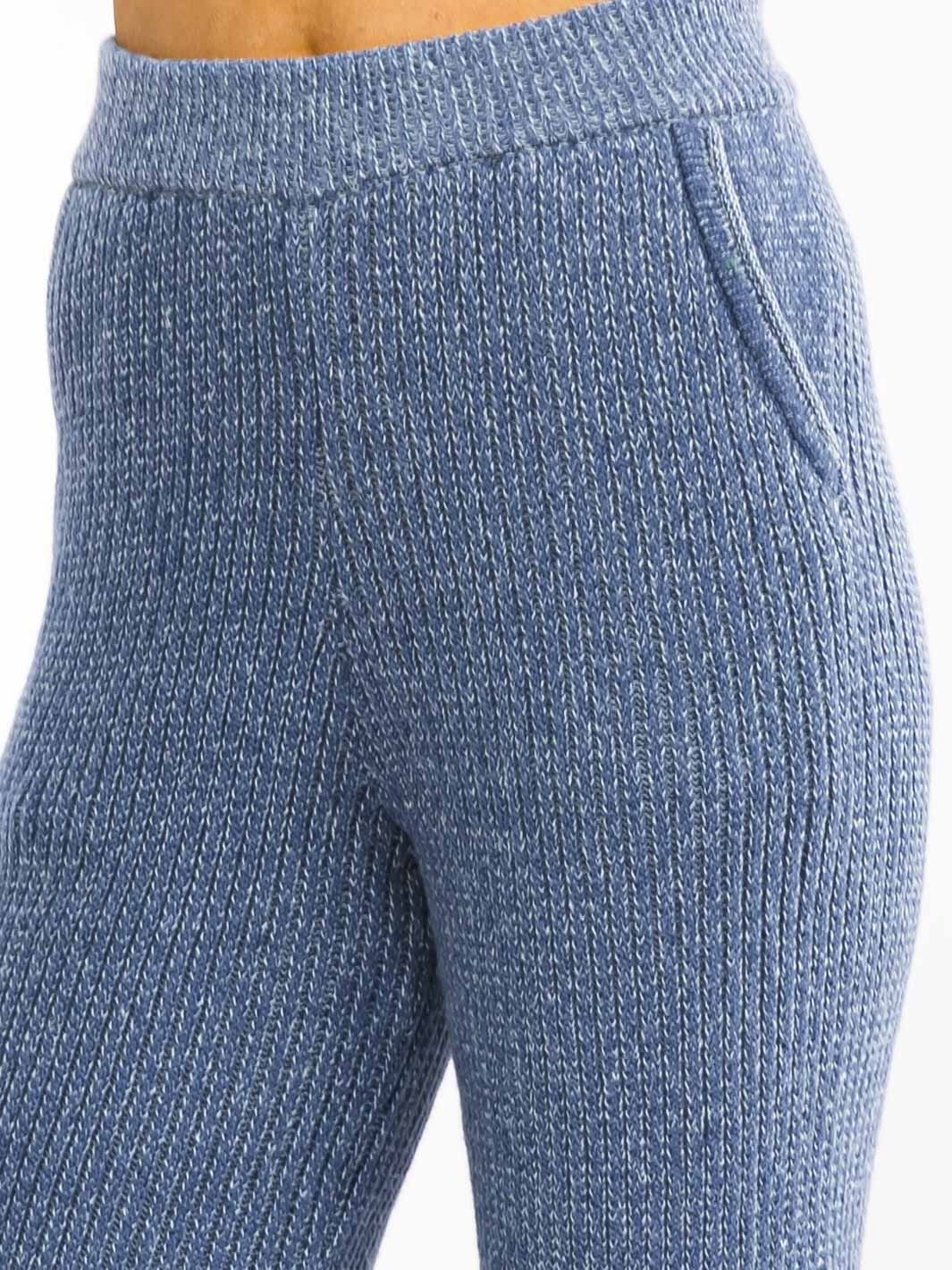 WOMEN'S ELASTIC WAIST FRONT POCKETS WIDE LEG PANTS
