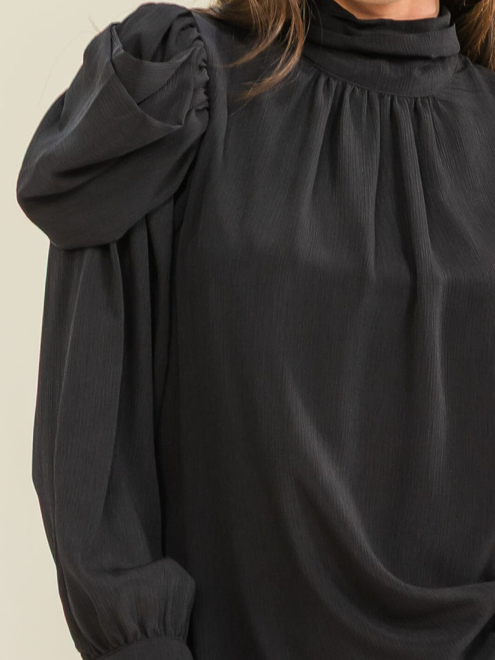 ENTRO WOMEN'S LONG SLEEVE SOLID BLOUSE