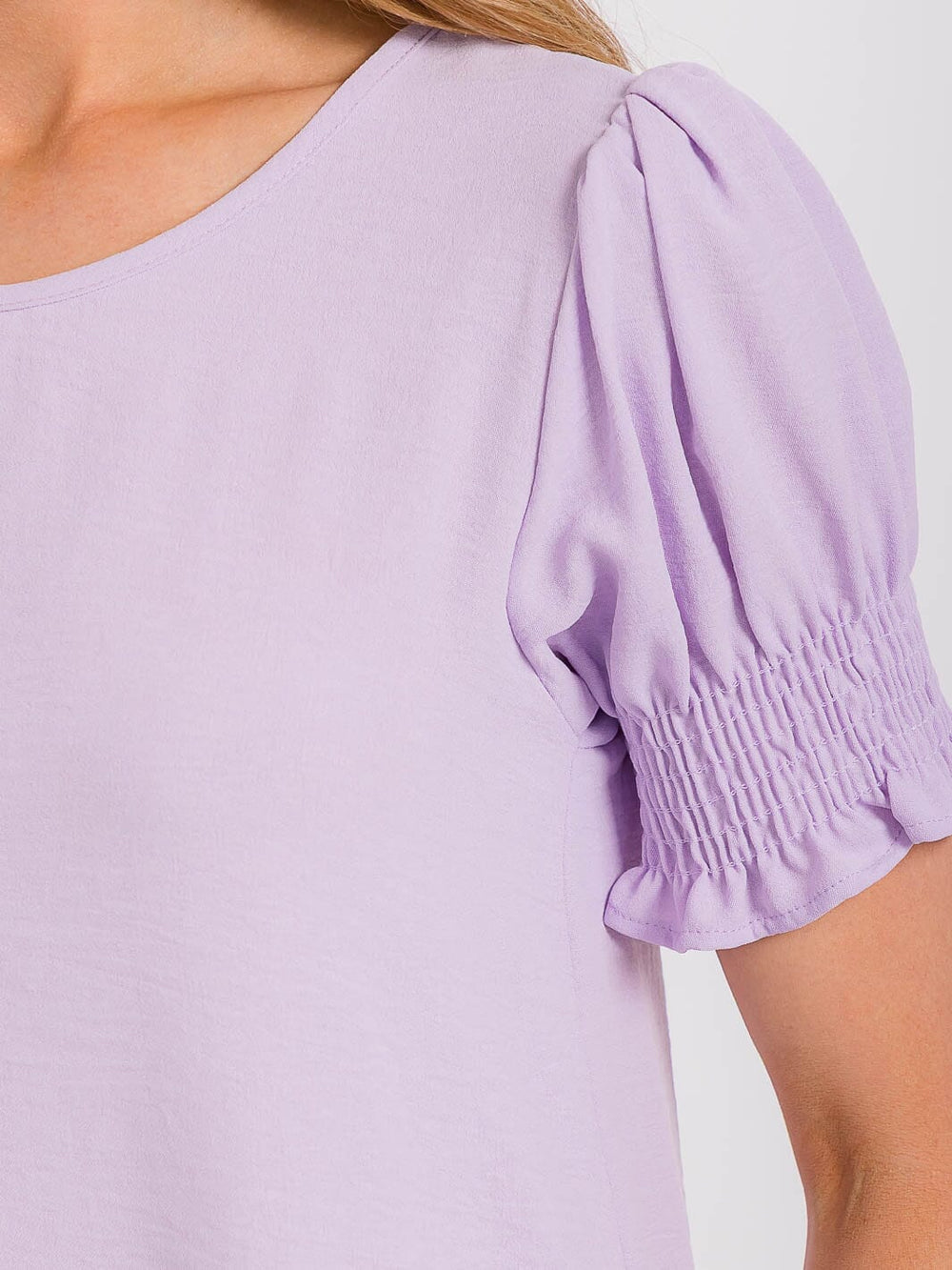 WOMEN'S SHORT PUFF SLEEVE BLOUSE