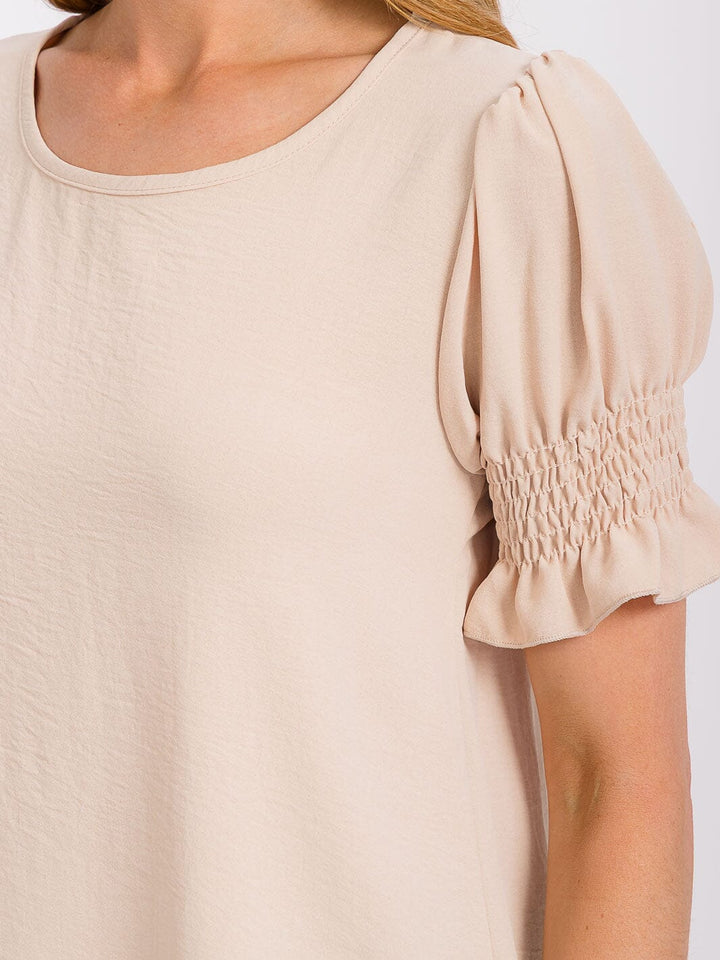 WOMEN'S SHORT PUFF SLEEVE BLOUSE