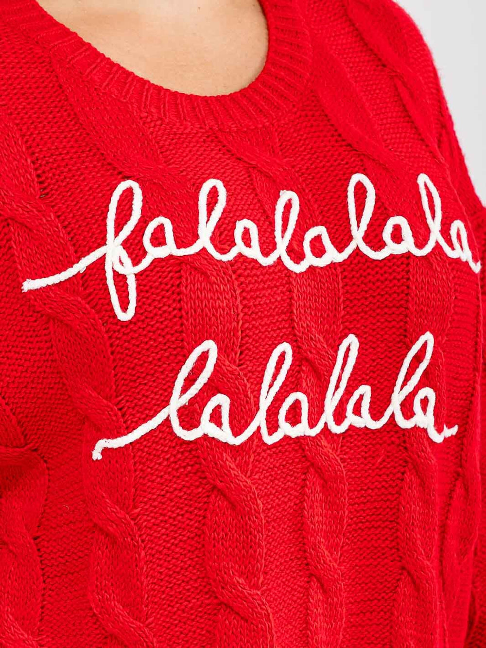 PLUS SIZE LONG SLEEVE GRAPHIC PULLOVER KNIT SWEATER