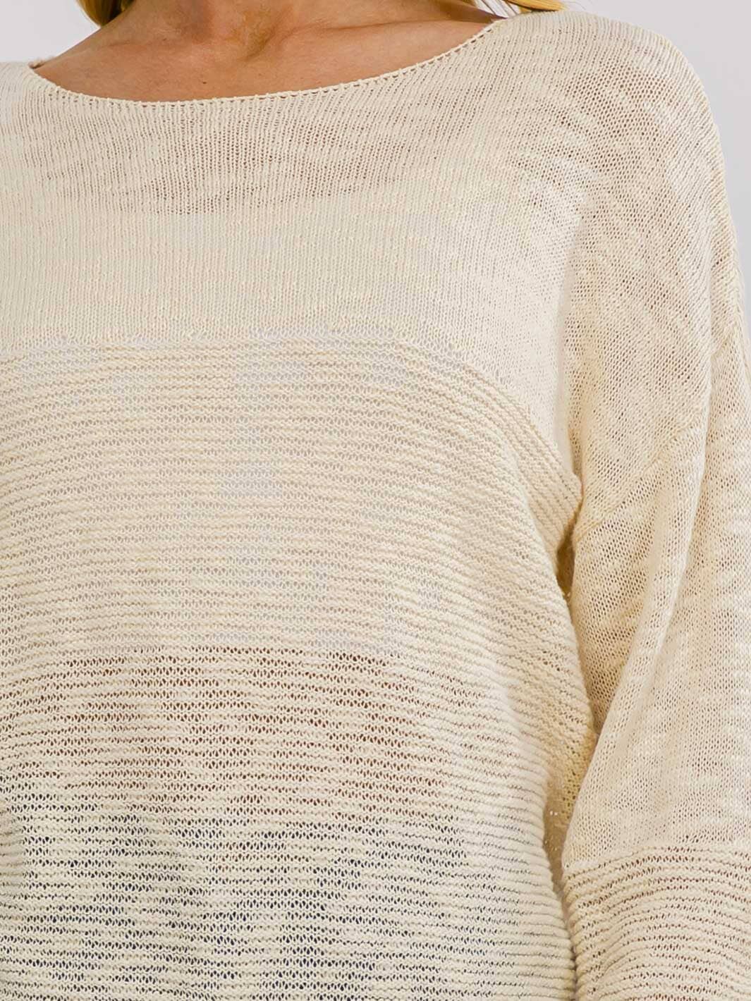 WOMEN'S LONG SLEEVE KNIT PULLOVER TOP
