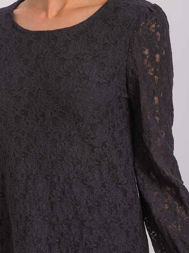 WOMEN'S LONG SLEEVE ALL OVER LACE BLOUSE