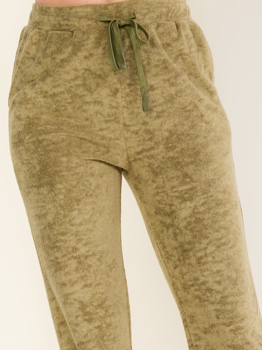 WOMEN'S ELASTIC WAIST FRONT POCKETS SKINNY LEG PANTS