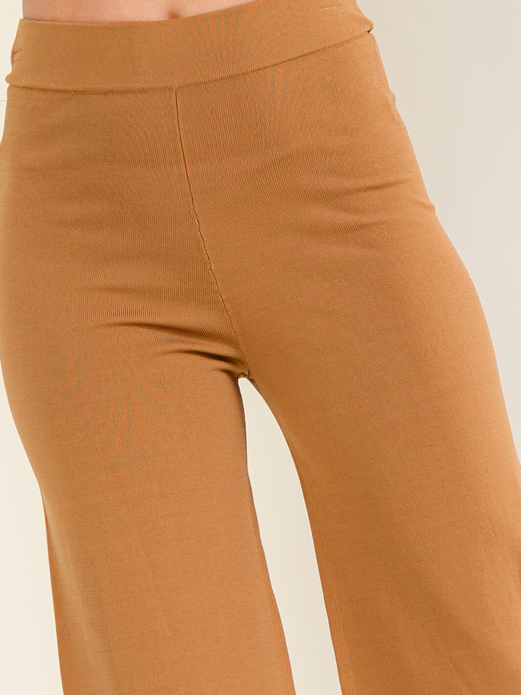 WOMEN'S ELASTIC WAIST BANDAGE WIDE LEG PANTS