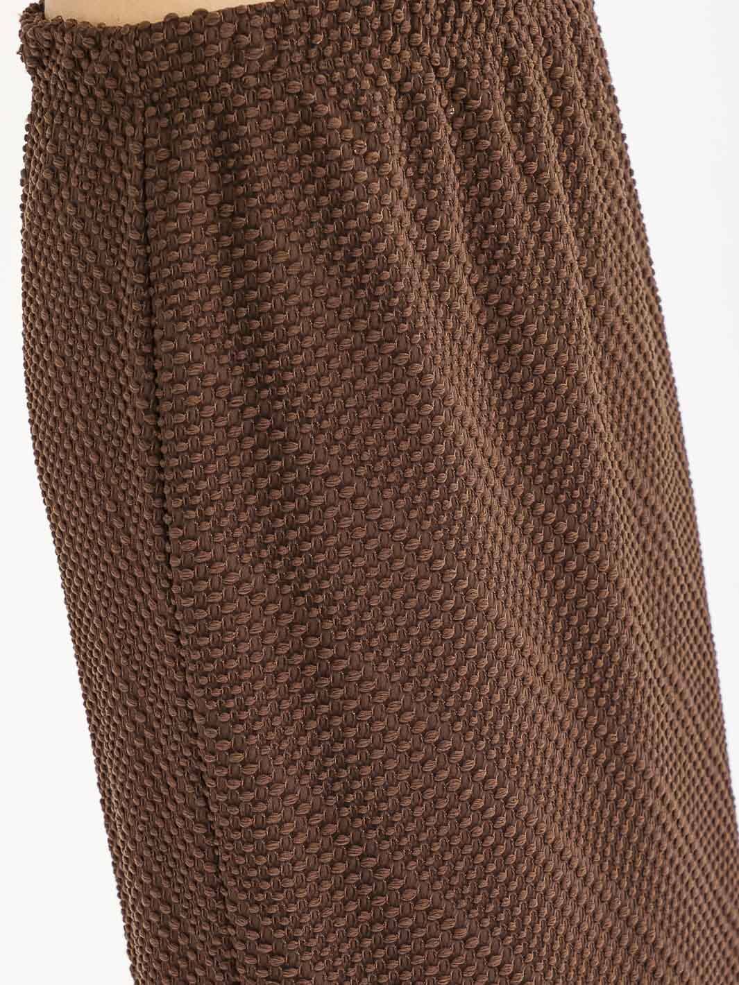 WOMEN'S ELASTIC WAIST DETAILED MAXI SKIRT