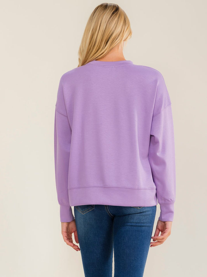 WOMEN'S LONG SLEEVE LONDON PULLOVER TOP