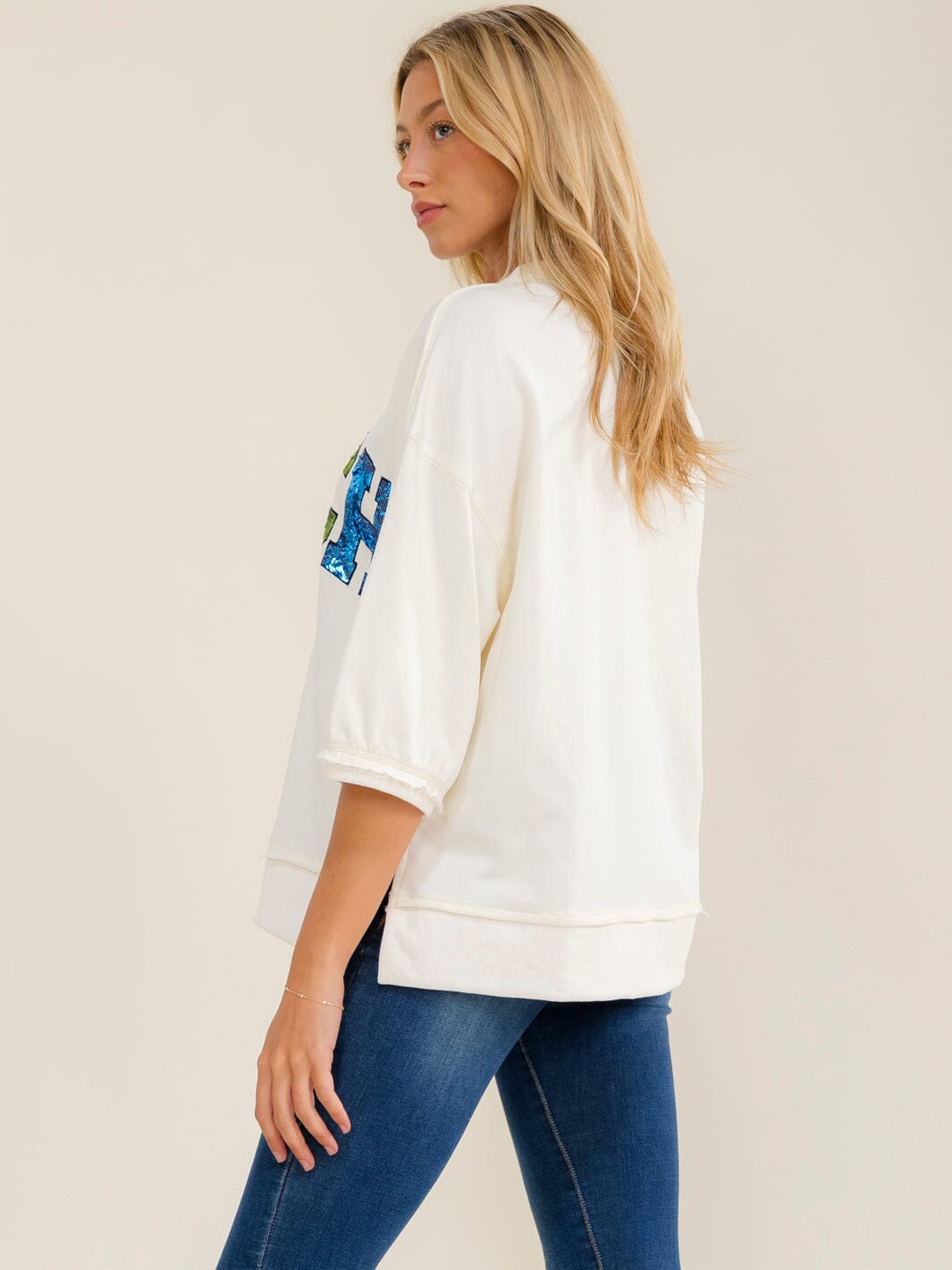 WOMEN'S SHORT SLEEVE BEACH TOP