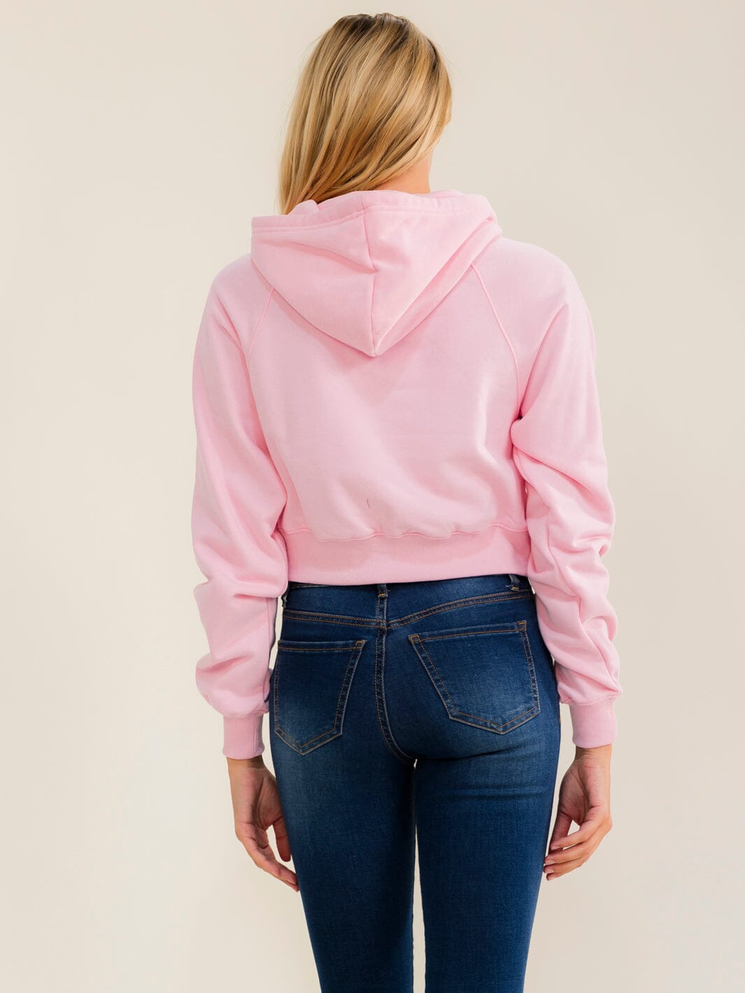 WOMEN'S LONG SLEEVE FRONT POCKET HOODED PULLOVER SWEATER