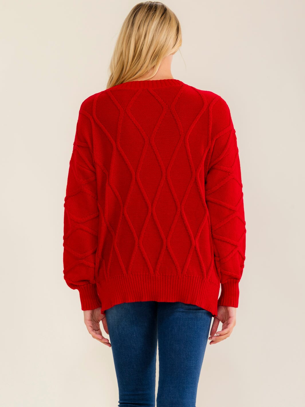 WOMEN'S LONG SLEEVE SEQUINS PULLOVER SWEATER