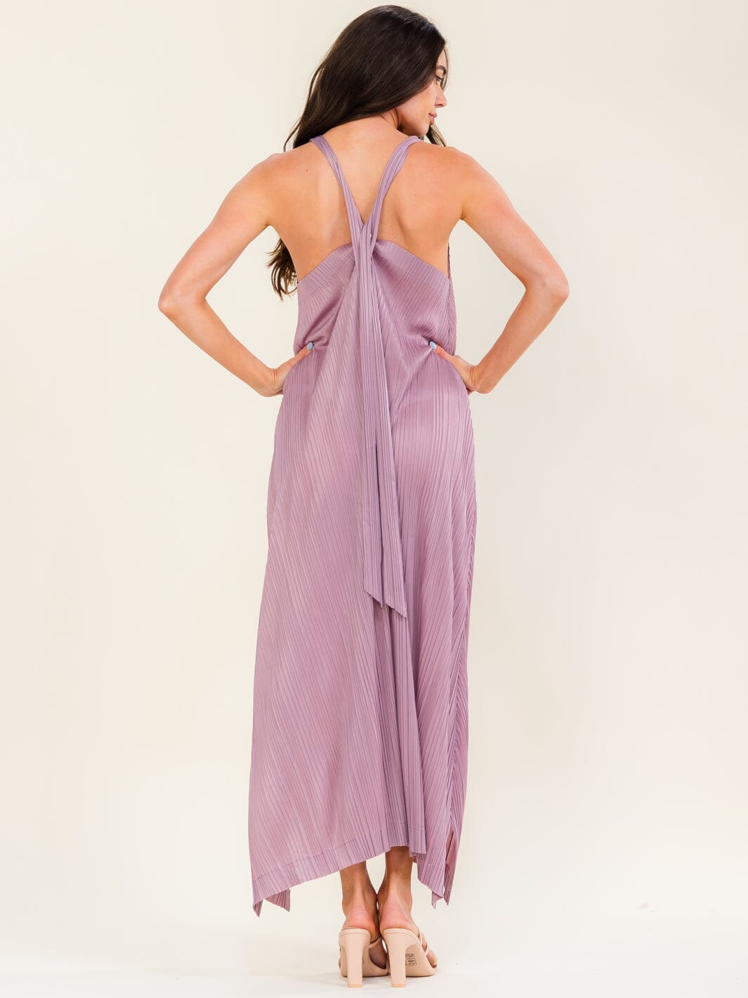 BEULAH WOMEN'S SLEEVELESS OPEN BACK MAXI DRESS