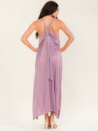 BEULAH WOMEN'S SLEEVELESS OPEN BACK MAXI DRESS