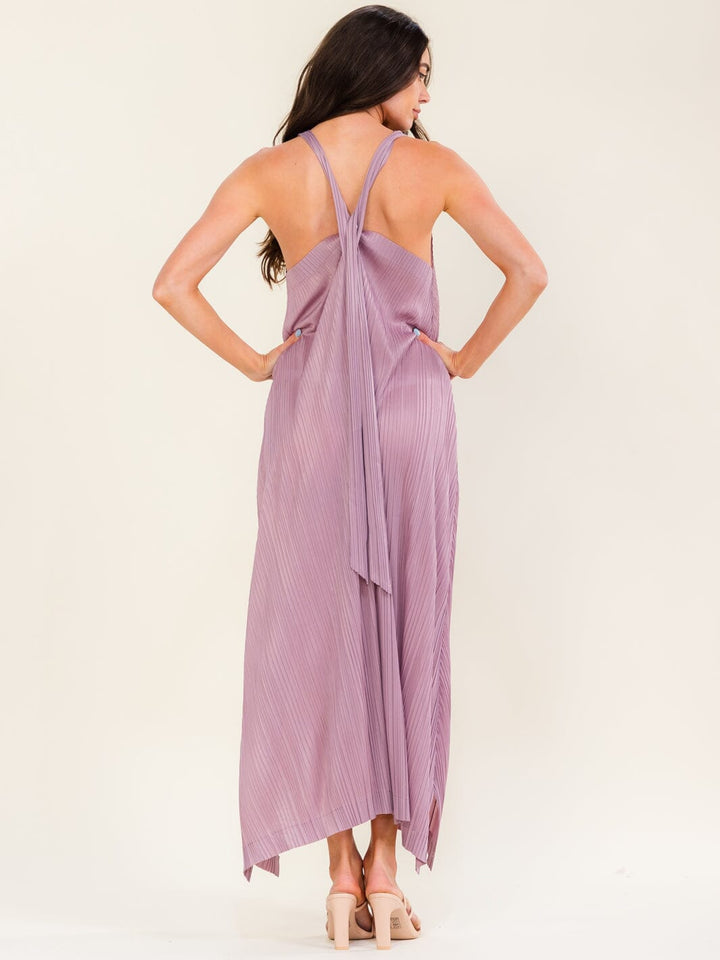 BEULAH WOMEN'S SLEEVELESS OPEN BACK MAXI DRESS