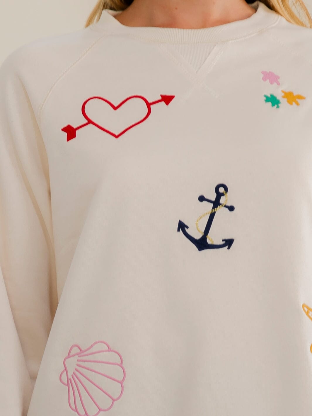 WOMEN'S LONG SLEEVE GRAPHIC EMBROIDERY PULLOVER SWEATER