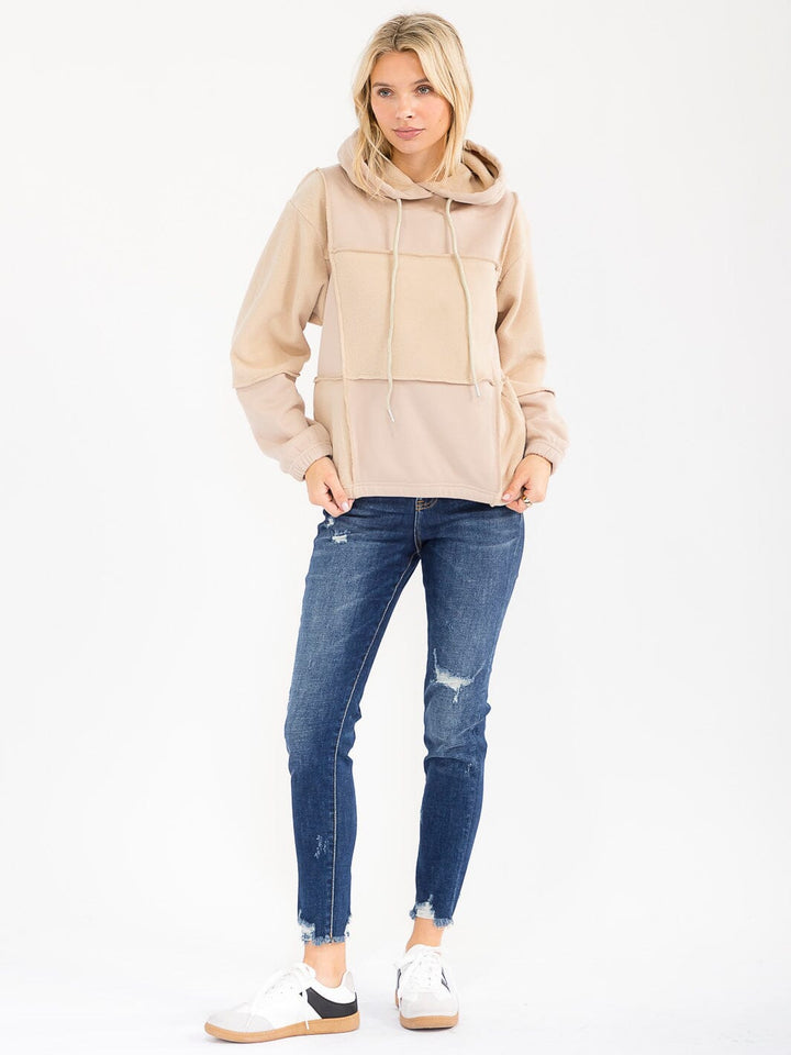 WOMEN'S LONG SLEEVE HOODED PULLOVER SWEATER