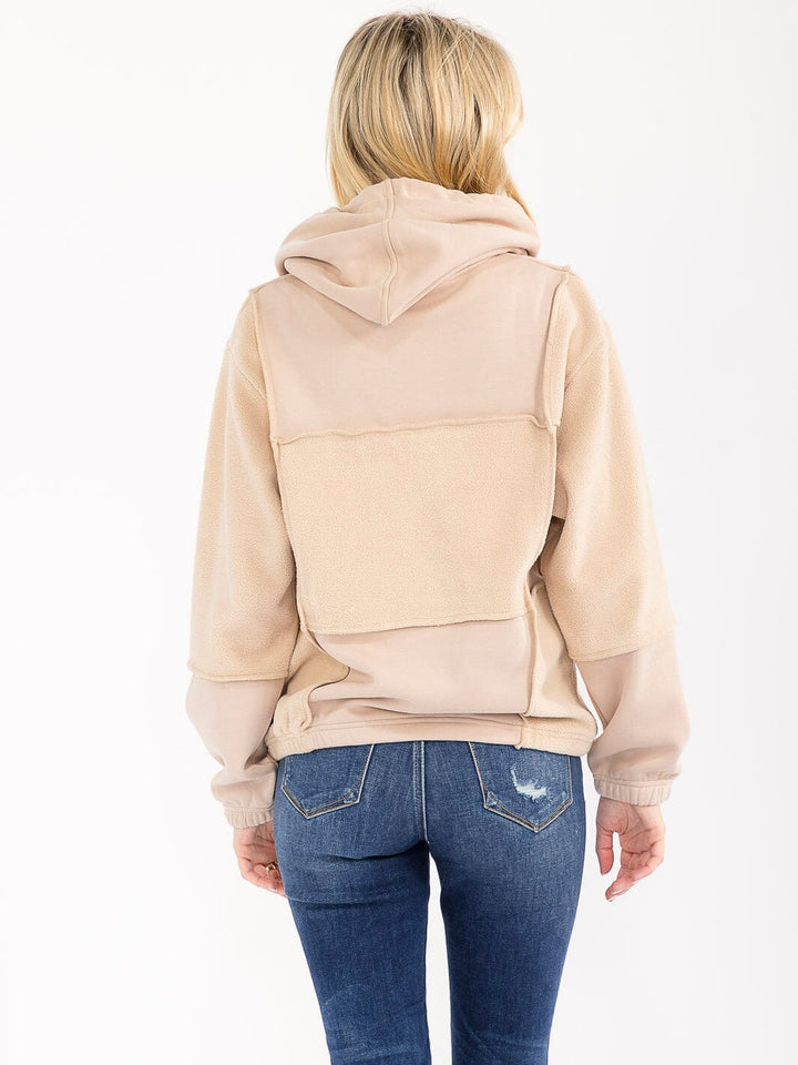 WOMEN'S LONG SLEEVE HOODED PULLOVER SWEATER